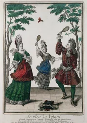 Un juego de bádminton
